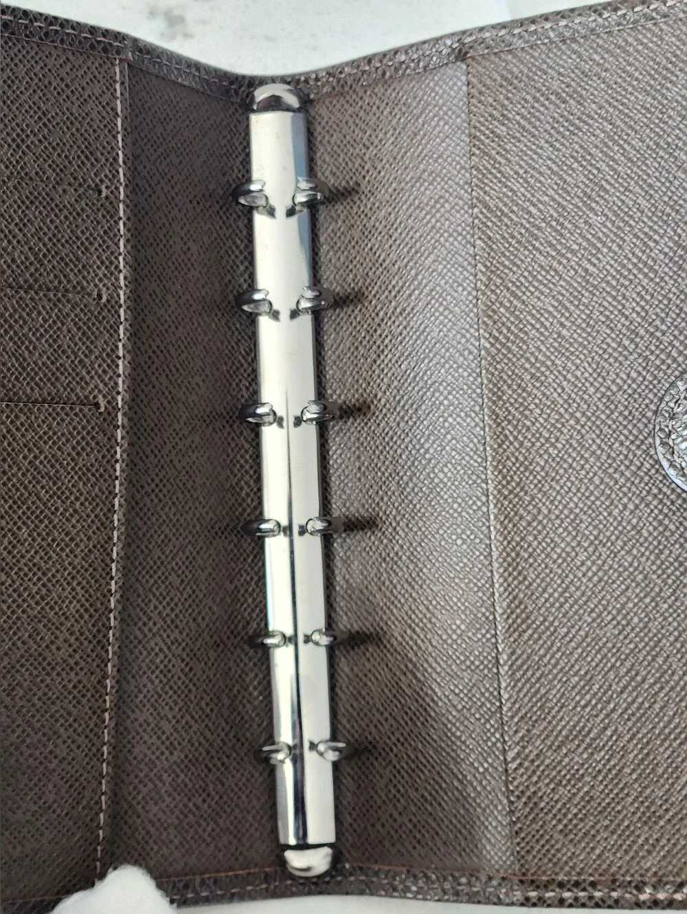 Louis Vuitton Taiga Small Agenda PM Cover Brown Leather